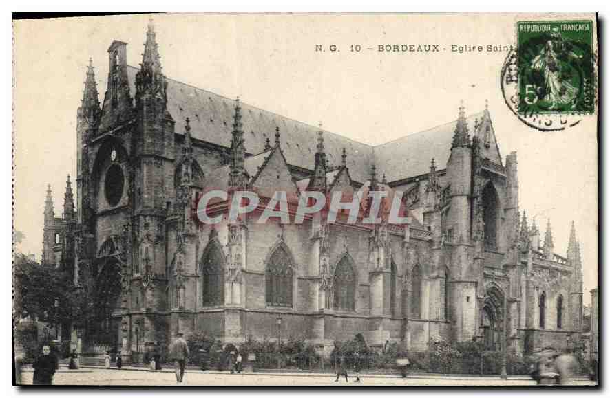 CPA Bordeaux Eglise Saint Michel 