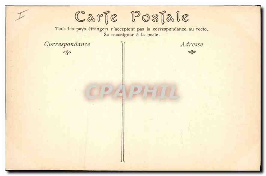 CPA Bordeaux Porte de la Grosse Cloche  — Verso