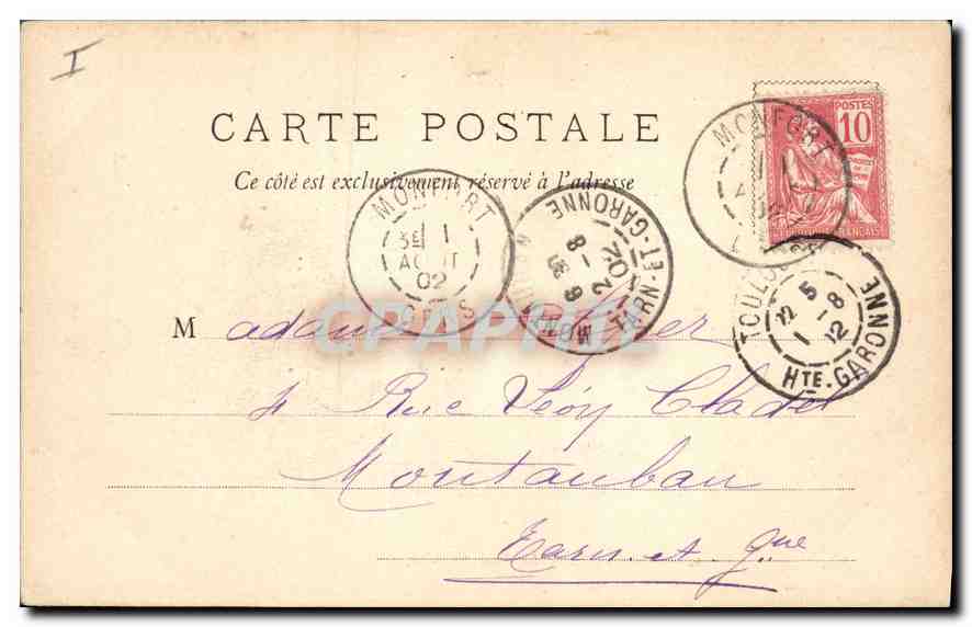 BORDEAUX — Le Pont de pierre — éditeur F. DEPOSÉ, n°3 — Rückseite