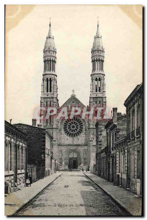 CPA Bordeaux l'eglise du Sainte Croix 