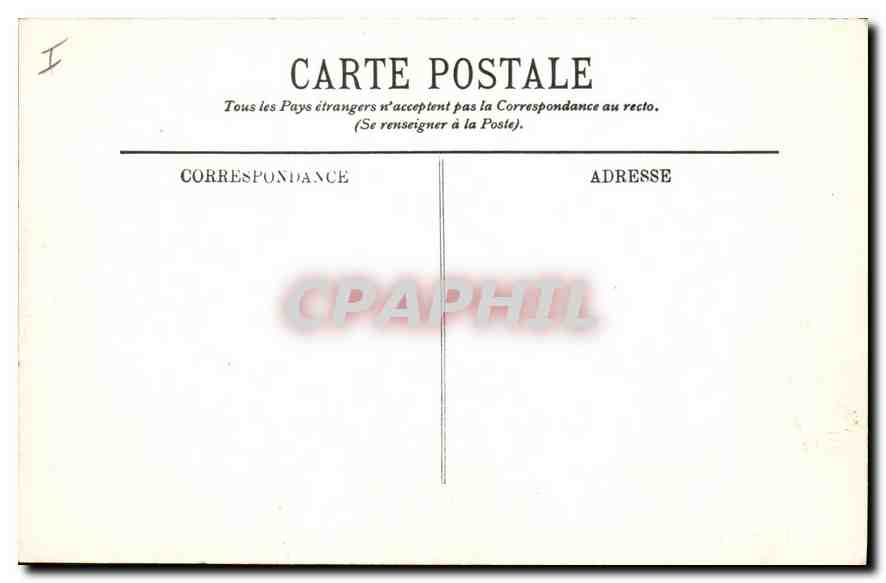 CPA Bordeaux les Quinconces et le Monument des Girondins  — Verso