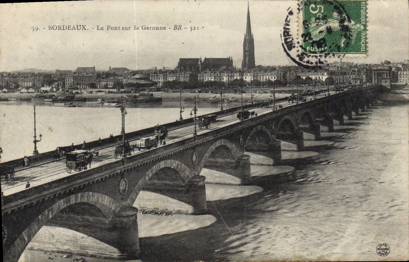 Bordeaux - Le Pont sur la Garonne - BR 321