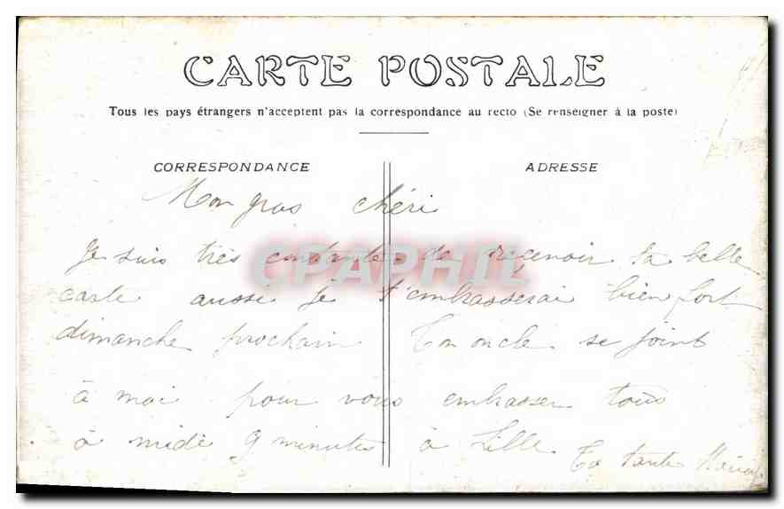 CPA Paris l'Opera  — Rückseite