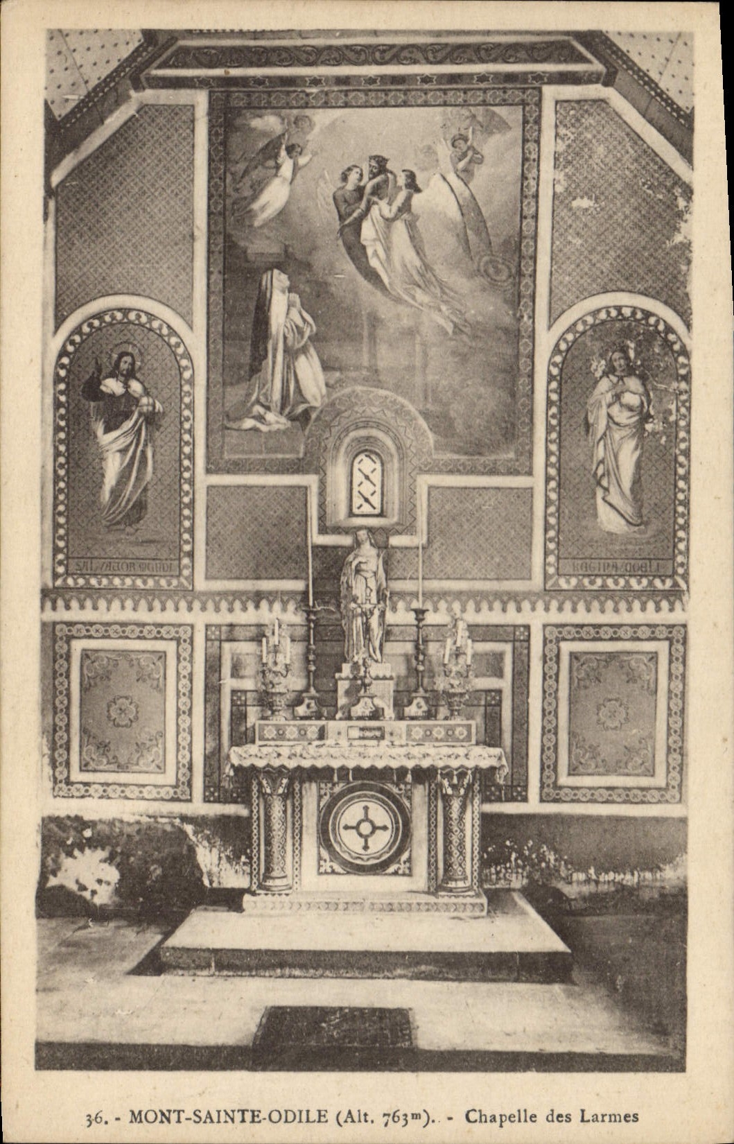 CPA Mont Sainte Odile Chapelle des Larmes 