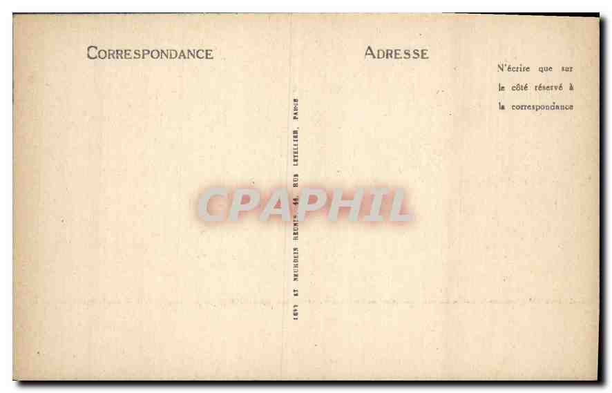 CPA Paris Notre Dame la Nef  — Rückseite