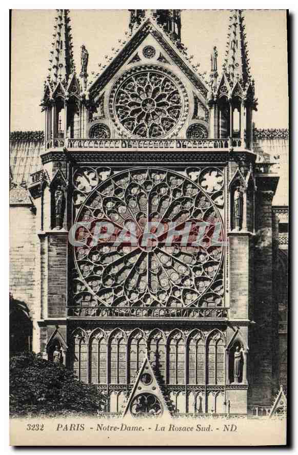 CPA Paris Notre Dame la Rosace Sud 