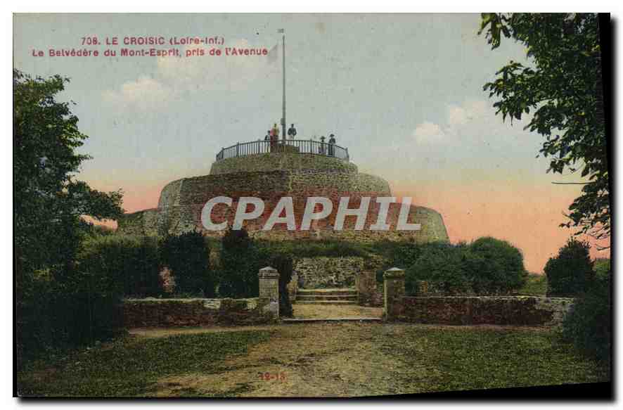 CPA Le Croisic Loire Inf Le Belvedere du Mont Espirit pris de l'Avenue 