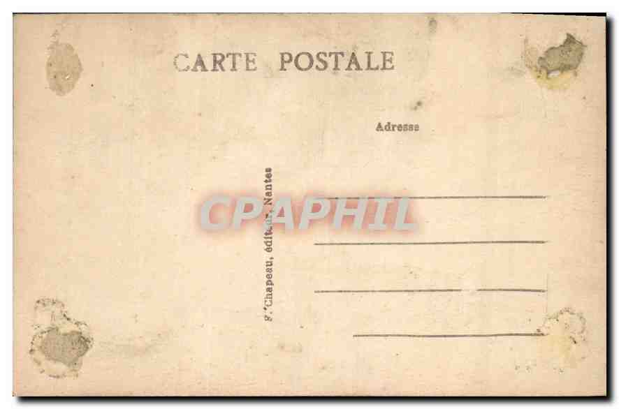 CPA Le Croisic Loire Inf A la Cote Le Plateau de Pen Avel et la Bale Douillard  — Rückseite