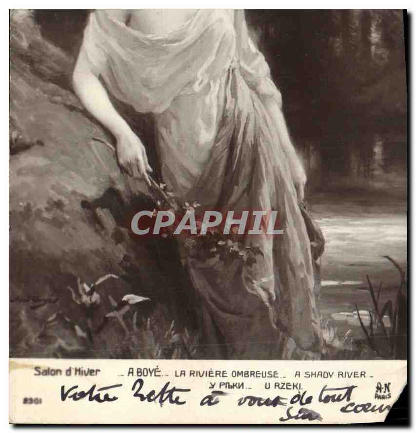 La Rivière Ombreuse — A Shady River — A Boyé — Salon d'Hiver — N° 8301 — O.N. Paris