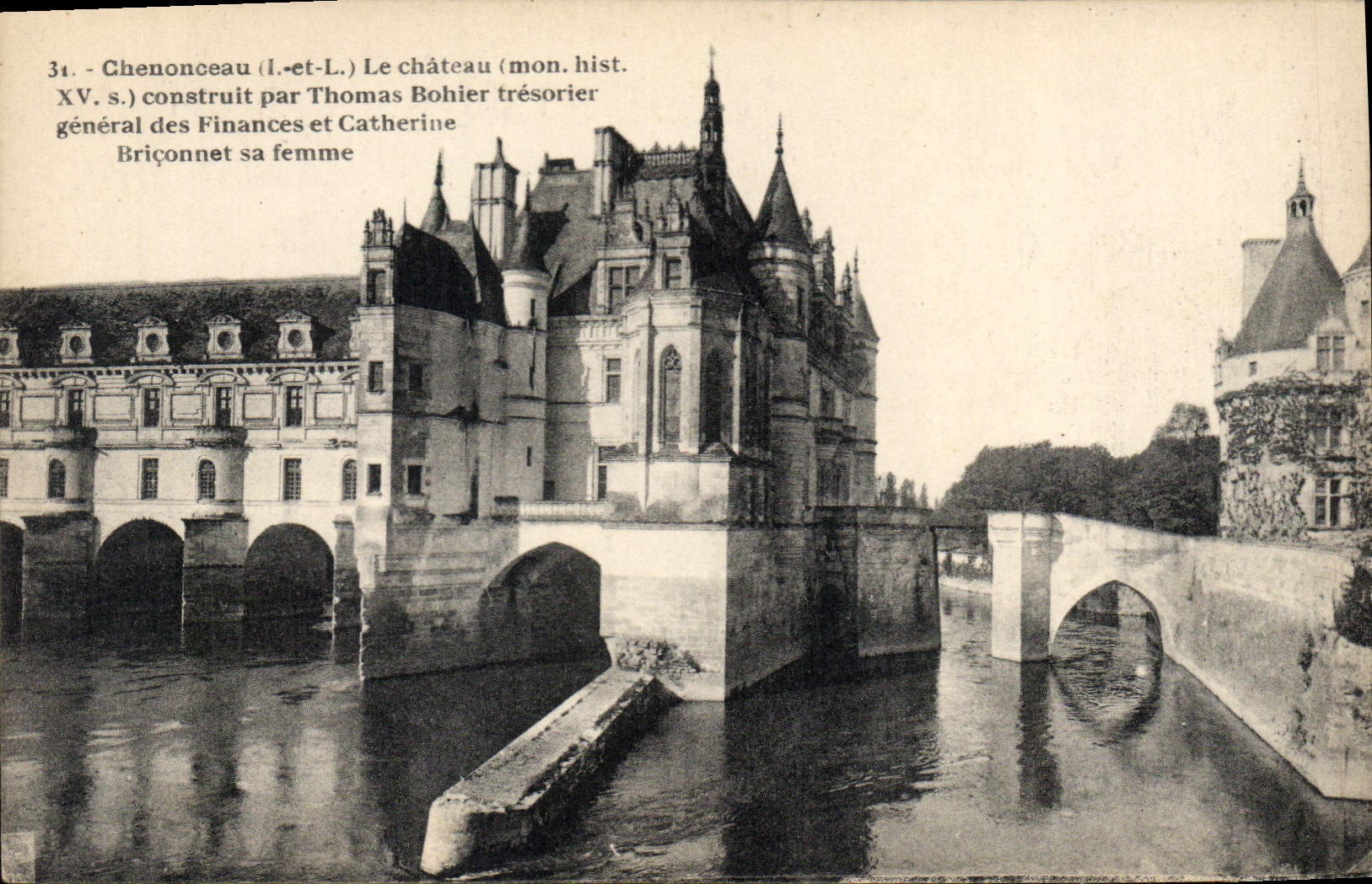 CPA Chanonceau I et L Le chateau construit par Thomas Bohier tresorier general des Finances et Cathe