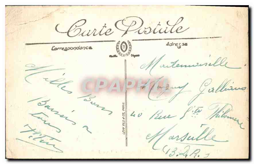 CPA La Rochelle l'Hotel de Ville  — Verso