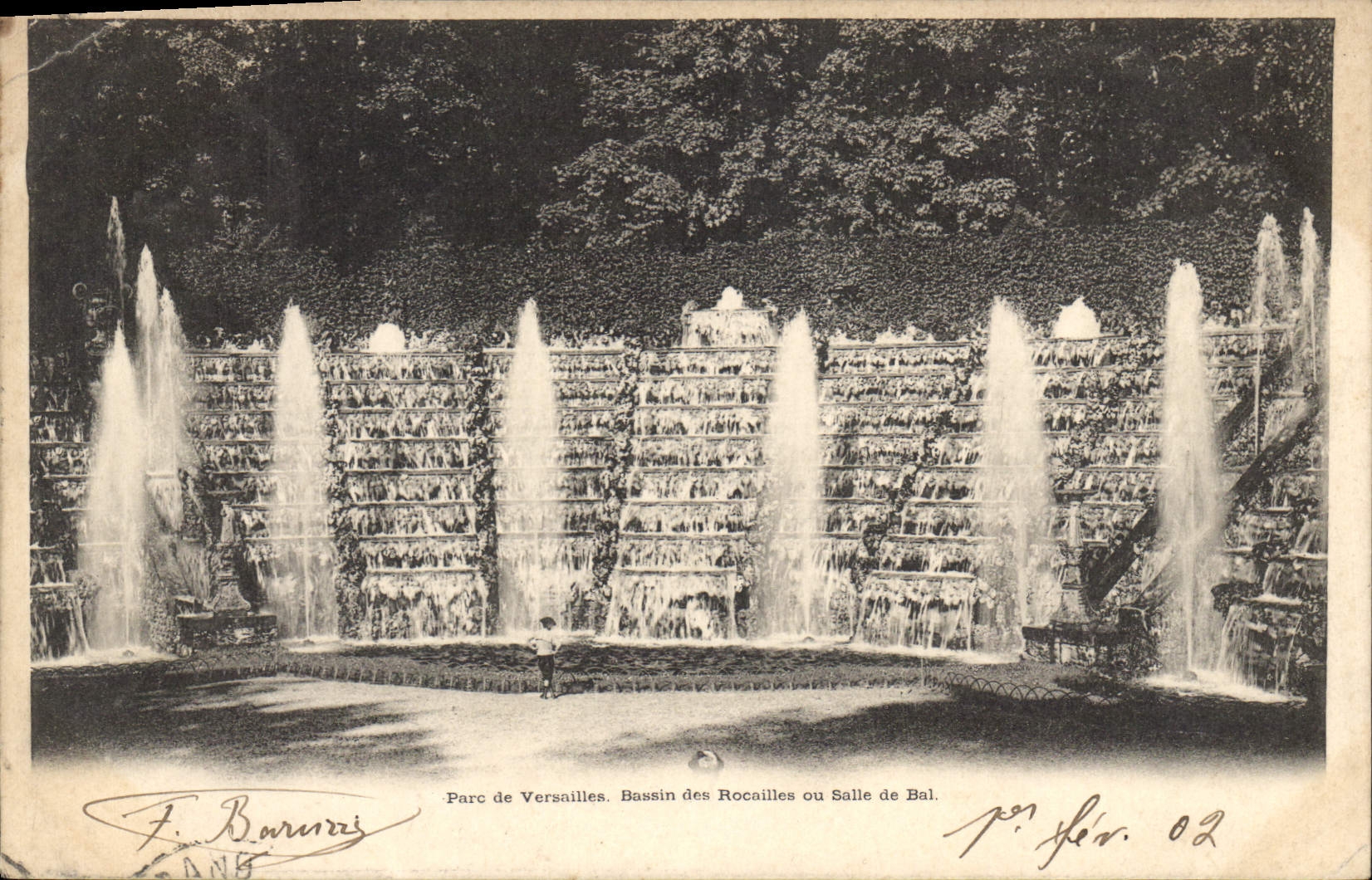 Parc de Versailles — Bassin des Rocailles ou Salle de Bal — F. Barrau, n° 02