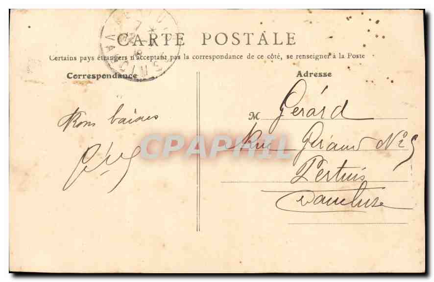 CPA Orleans Bas Relieg de la Statue de Jeanne d'Arc  — Verso