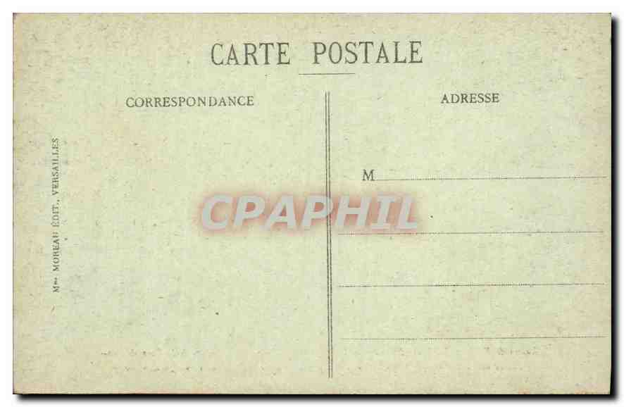 CPA Palais de Versailles La Galerie des Glaces Salle de la Signature de la Paix de 1919  — Verso