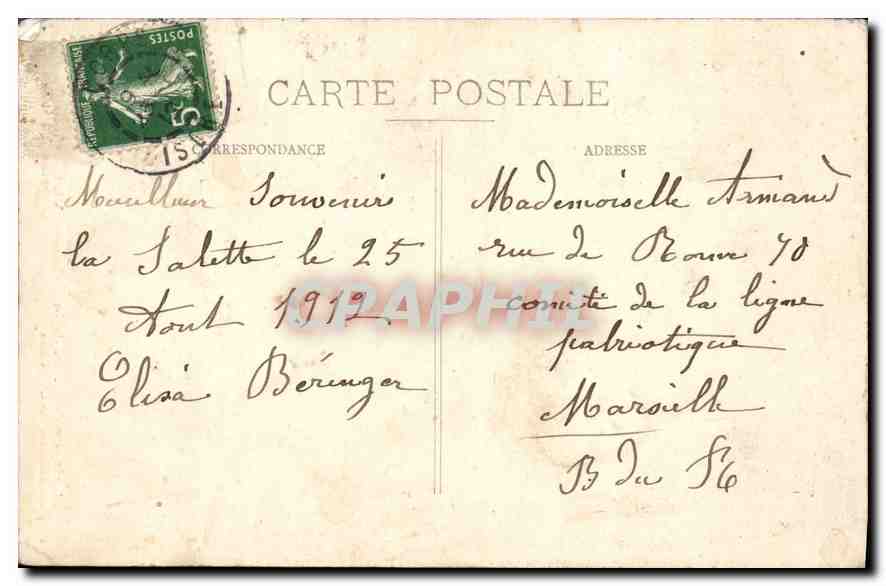 Pèlerinage de N.-D. de la Salette — Vierge pleurant — Grenoble-Photo-Hall — Rückseite