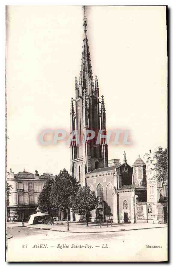 CPA Agen Eglise Sainte Foy 