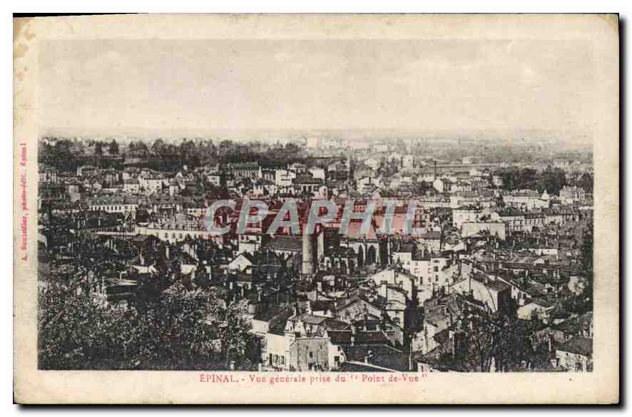 CPA Epinal Vue generale prise du Point de Vue 