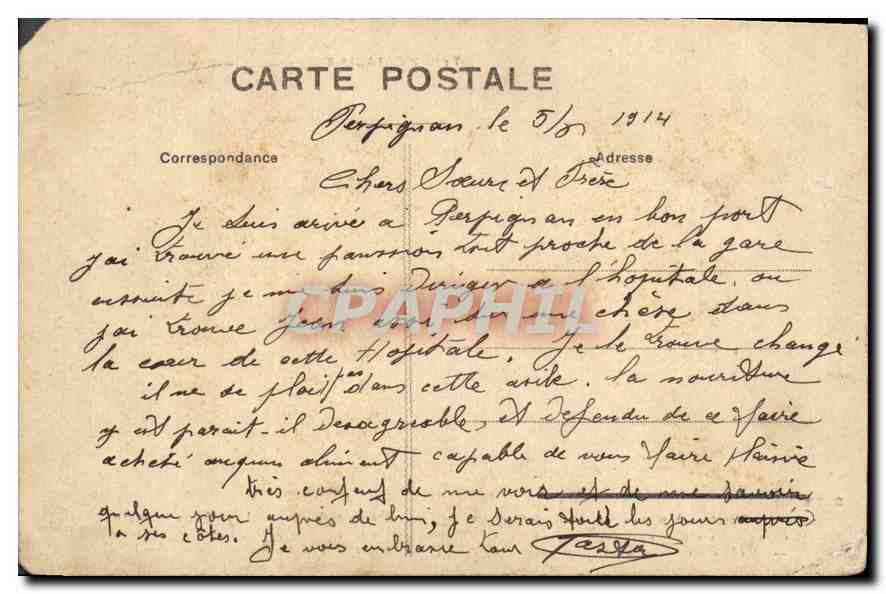 CPA La Baretire a papa La Coiffe a maman La Baretina da pare La Cofa de la mare  — Rückseite