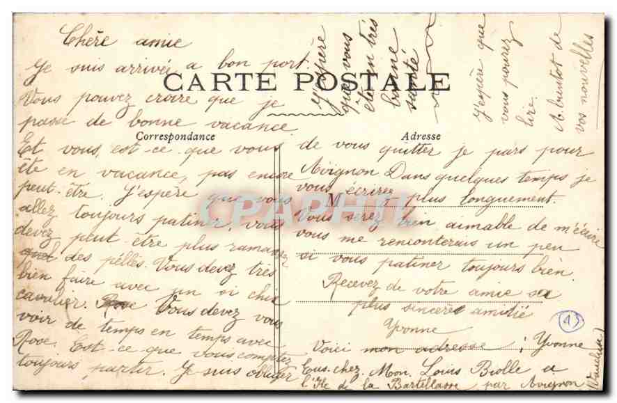 CPA Avignon Salle des Fetes de l'Hotel de Ville  — Rückseite