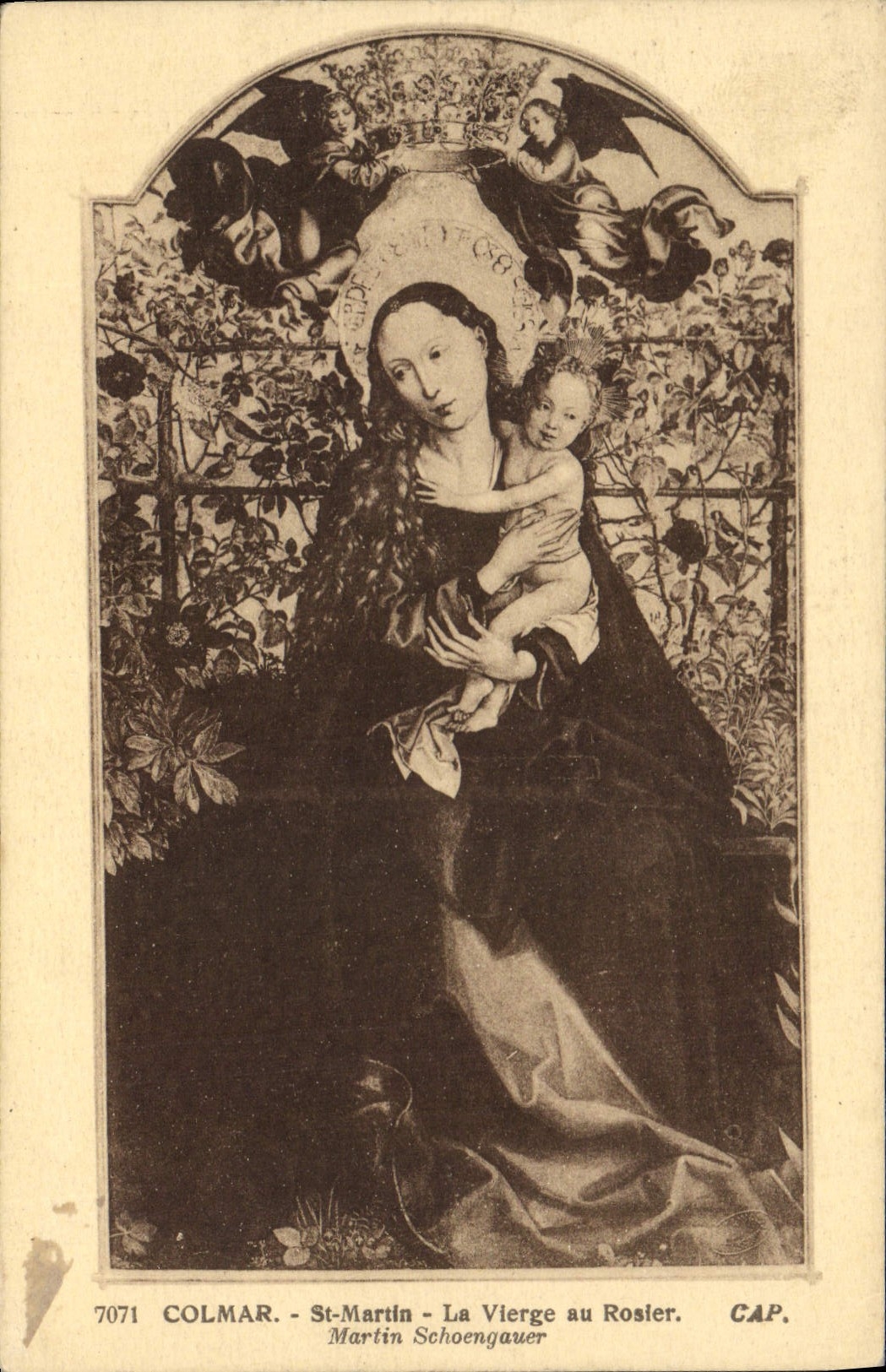 CPA Colmar St Martin La Vierge au Rosier 