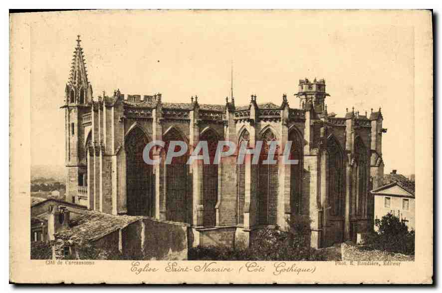 CPA Eglise Saint Nazaire Cite Gothique 