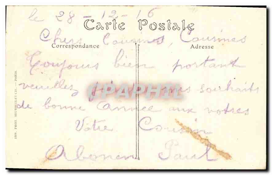 Cathédrale de Reims — incendiée par les Allemands, le 19 septembre 1914 — ND. Phot. n° 955 — Verso