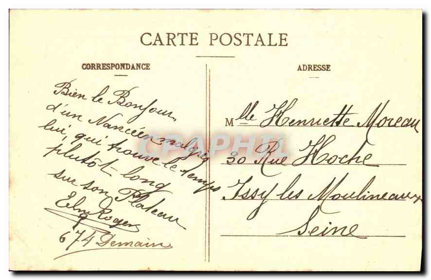 CPA Nancy A la Pepiniere Le Kiosque de la Musique  — Rückseite