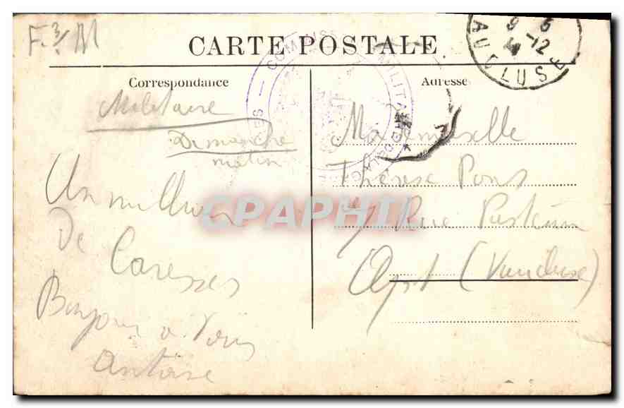 CPA Foret de Saint Germain Sous Bois Faisanderie  — Verso