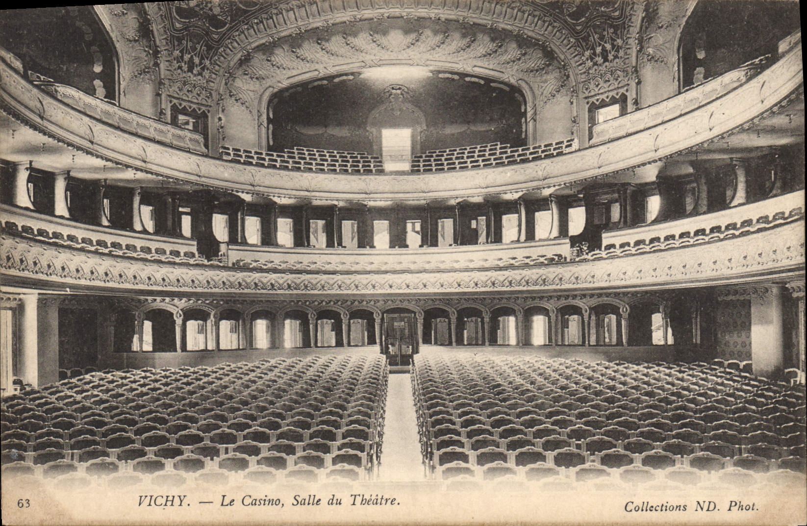 Vichy — Le Casino, Salle du Théâtre — Collections ND. Phot. n°63