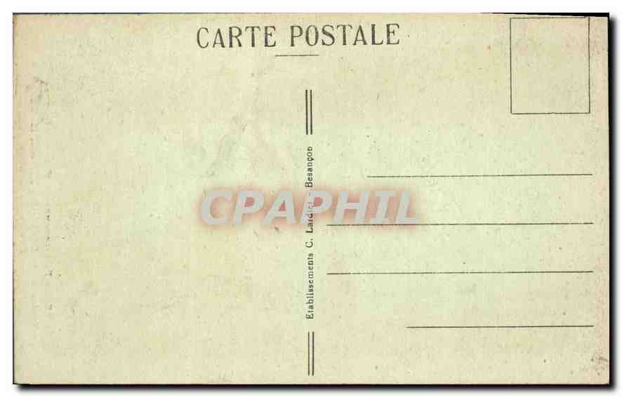 CPA Sites Pittoresques de Franche Comte Vallee de la Loue Mouthier Haute Pierre Source de la Loue  — Rückseite