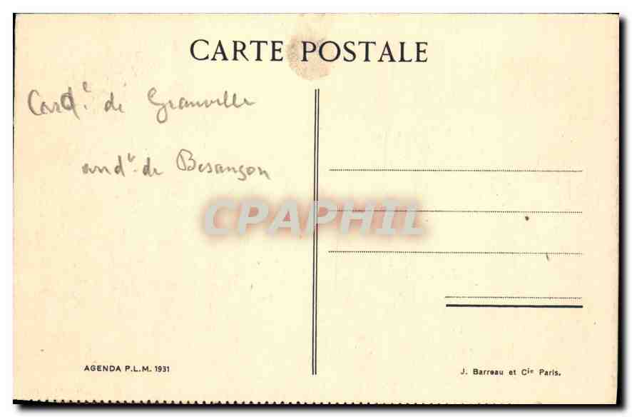 CPA Jura Ornans  — Back