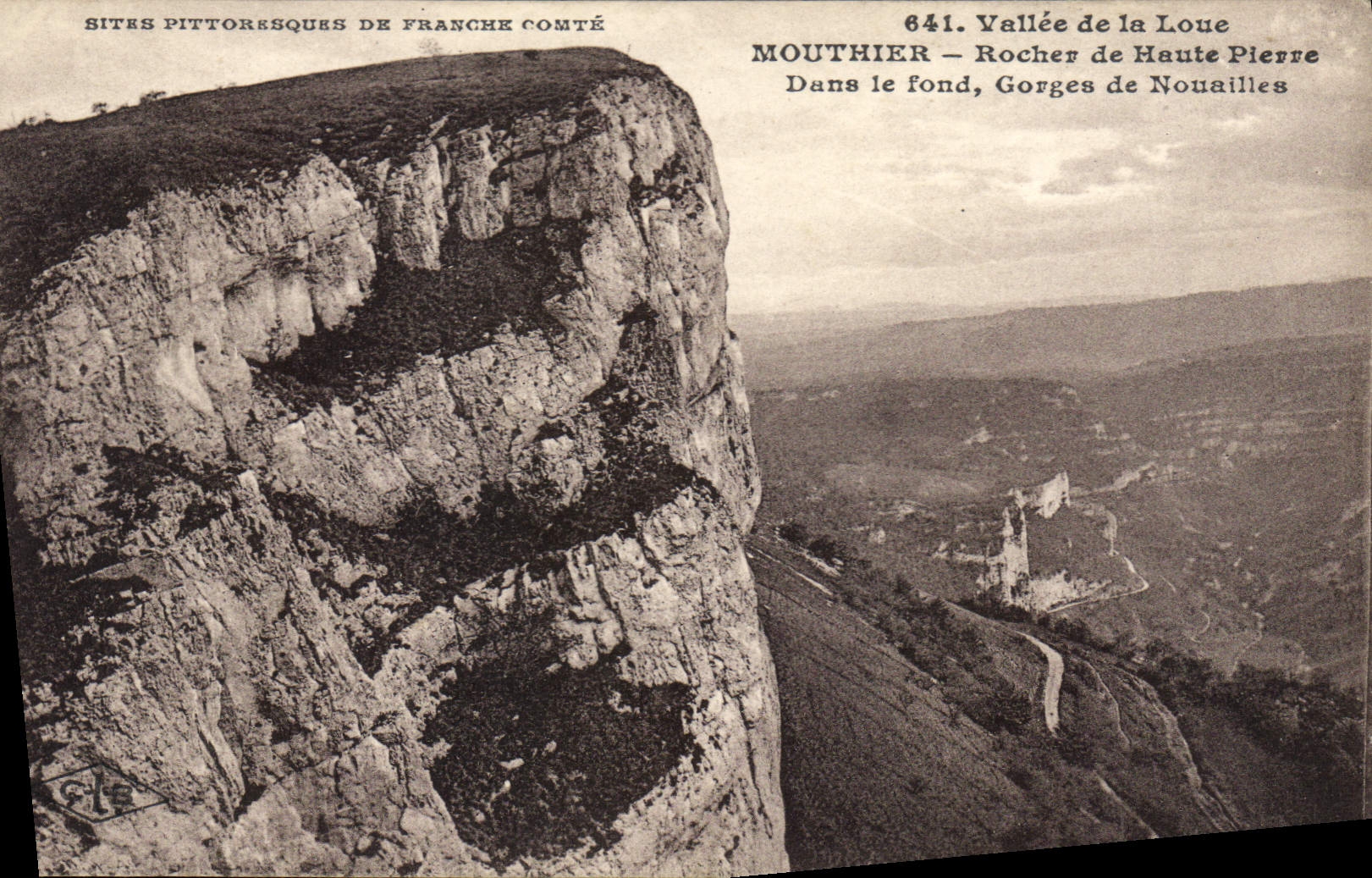 Mouthier — Rocher de Haute Pierre — Vallée de la Loue, Gorges de Nouailles