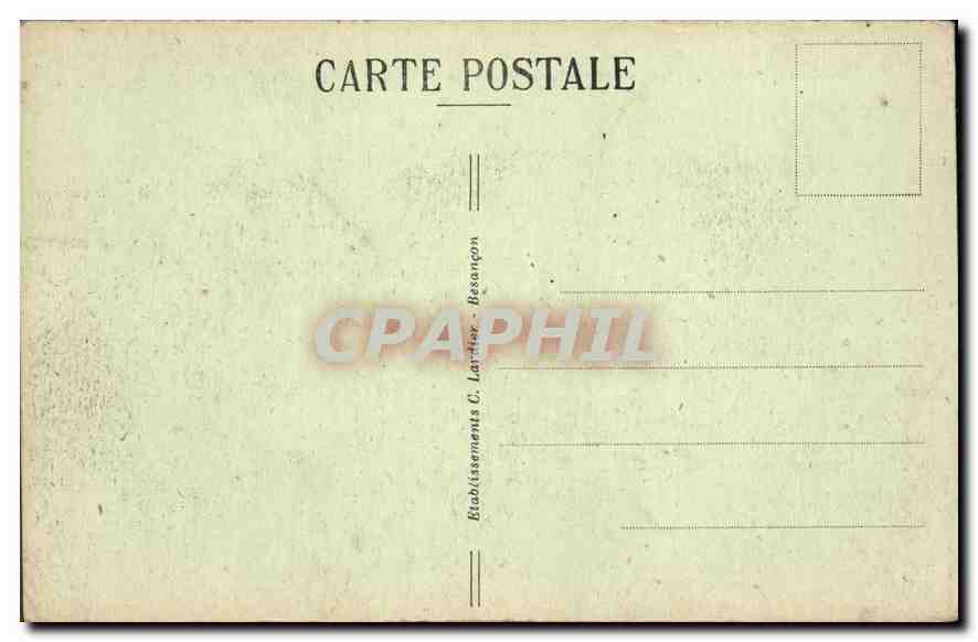 Besançon-les-Bains — Allgemeiner Blick — Befestigungen und Zitadelle — Verleger C.L.B. Nr. 163 — Rückseite