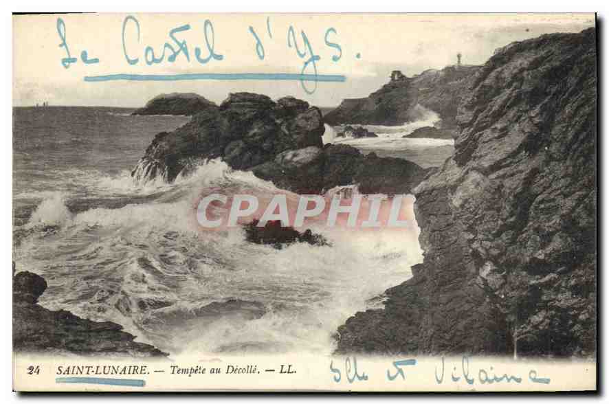 CPA Saint Lunaire Tempete au Decolle 