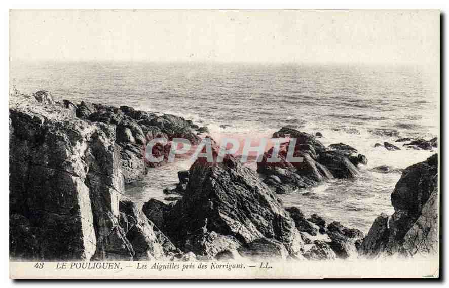 CPA Le Pouliguen Les aiguilles pres des Korrigans 