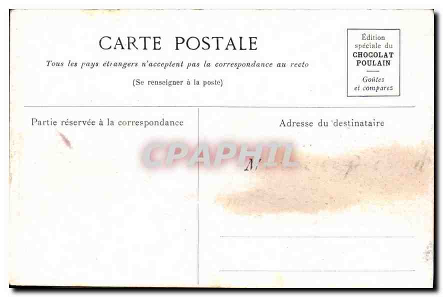 Amboise et son Château — Touraine — Édition spéciale du Chocolat Poulain — Rückseite