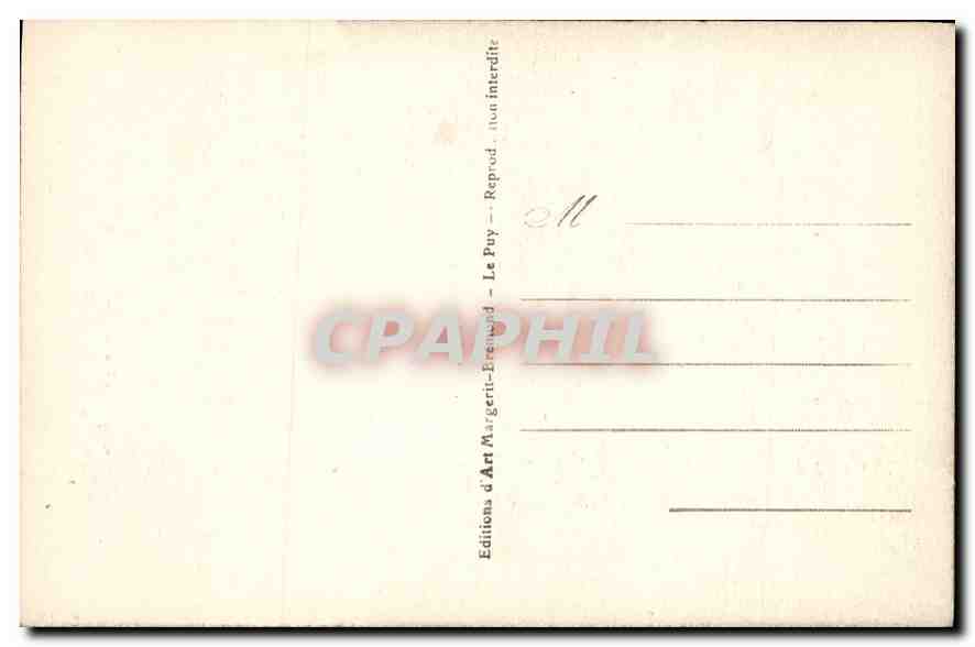 Le Puy — La Cathédrale — Un coin du Cloître — Verso