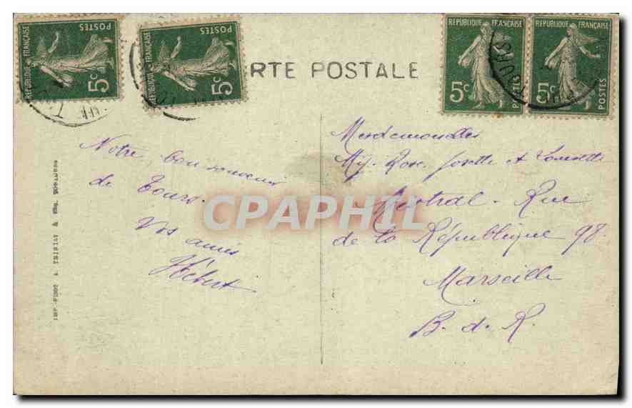 CPA Tours I et L Hotel Gouin eive et la fin du XV sciecle fut habite par Jean de Xaincoings Controle — Verso