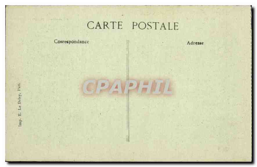 CPA Paris Gare du Nord et Boulevard Denain Tramway — Rückseite