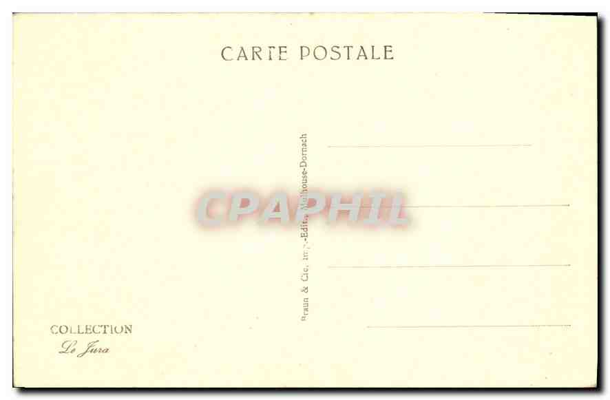 CPA Besancon les Bains Porte des Carmes et Fontaine  — Rückseite
