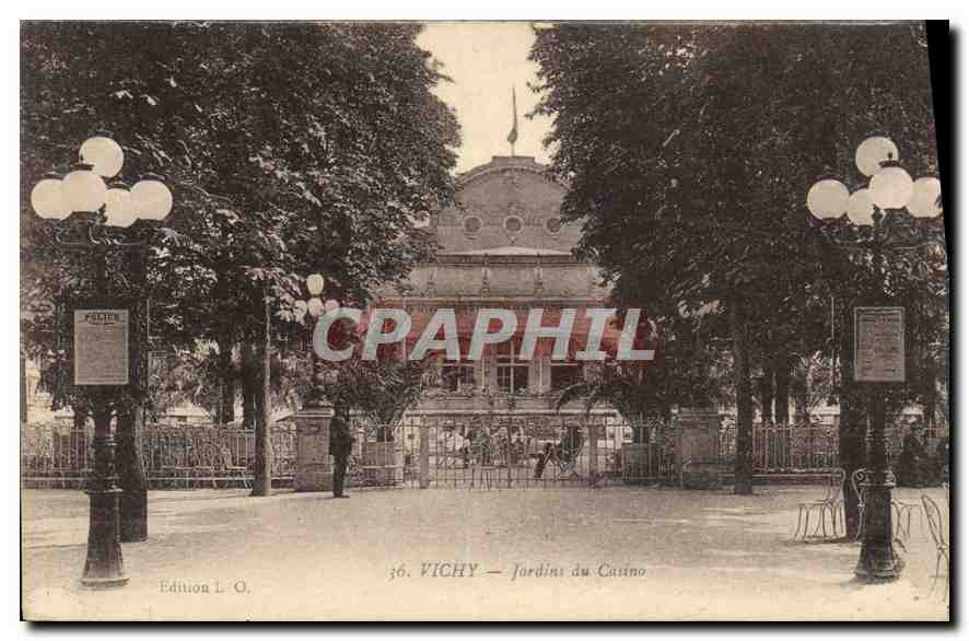 CPA Vichy Jardins du Casino 