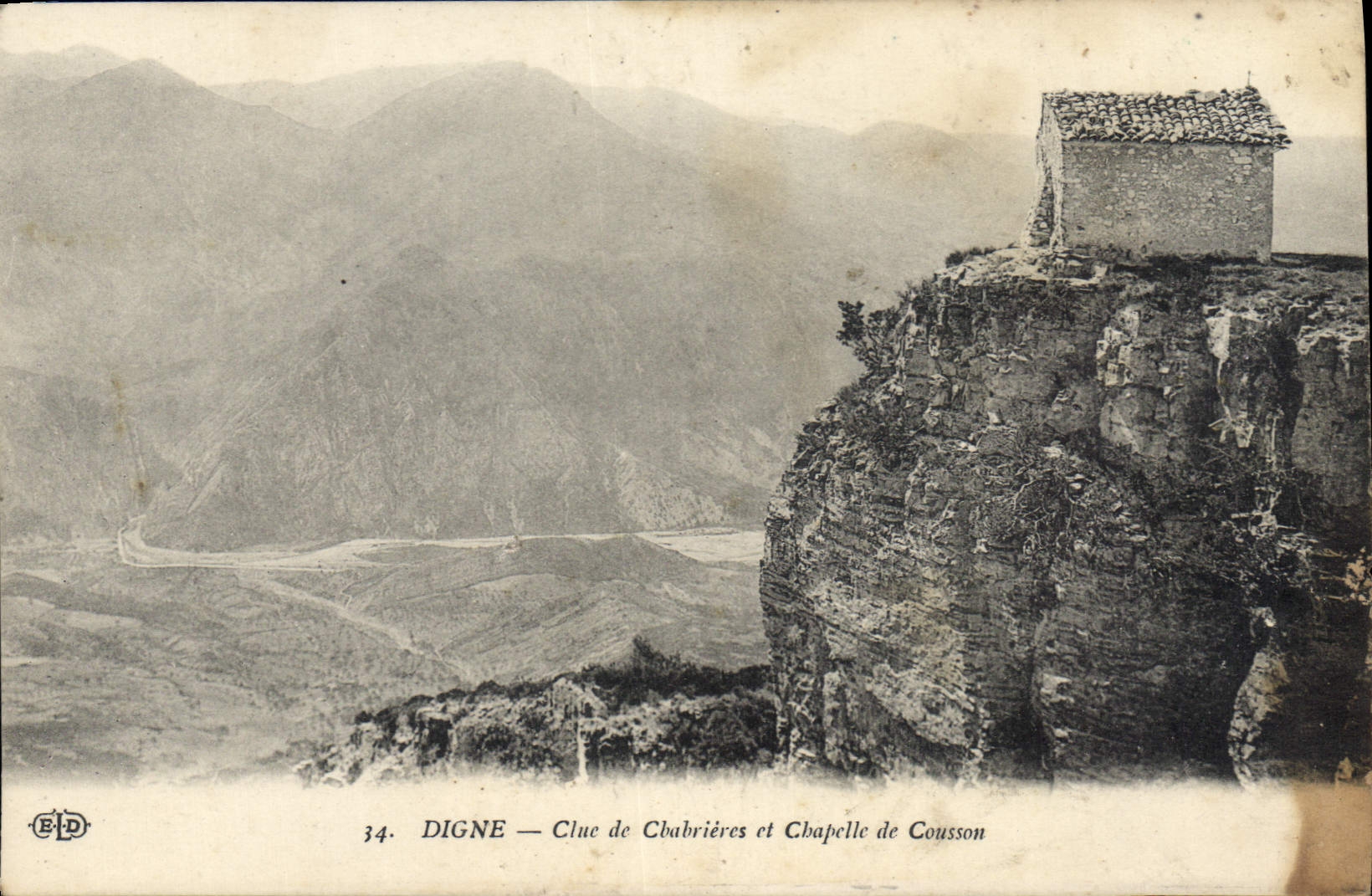 CPA Digne Clue de Chabrieres et Chapelle de Cousson 