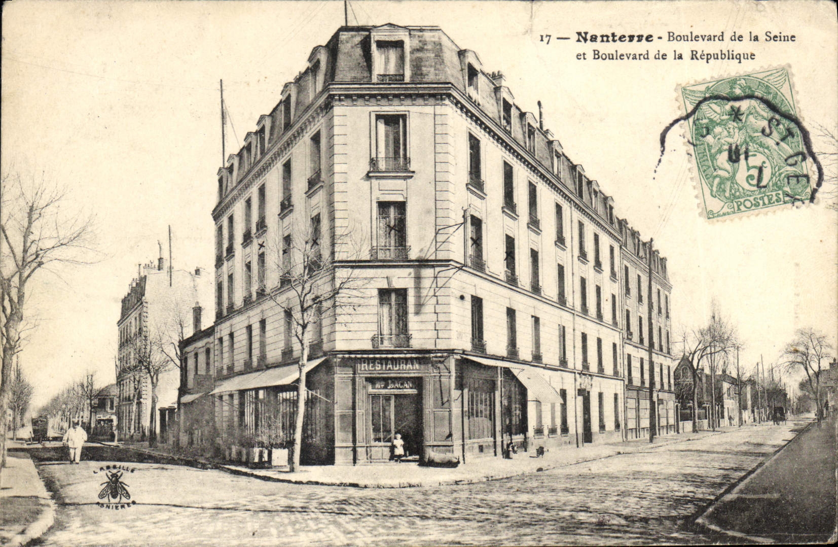 CPA Nanterre Boulevard de la Seine et Boulevard de la Republique 