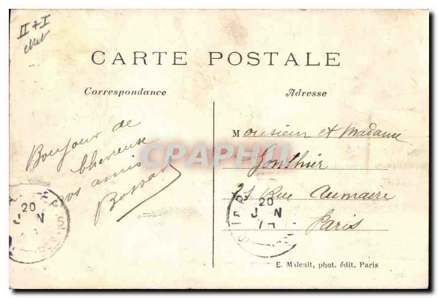CPA Chevreuse Entree de la Ferme de la Madeleine  — Rückseite