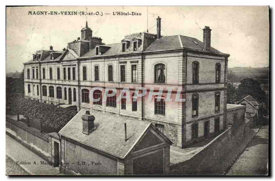 CPA Magny en Vexin S et O L'Hotel Dieu 