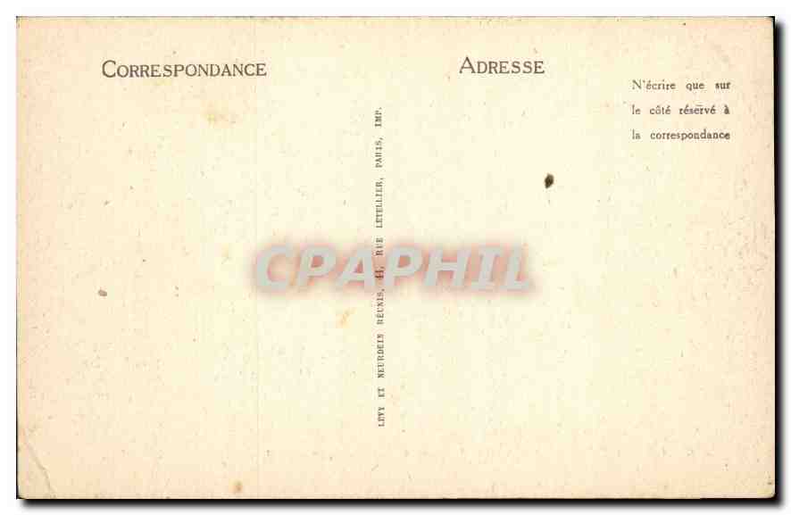 CPA Compiegne Le Parc et le Banc de Napoleon I  — Rückseite