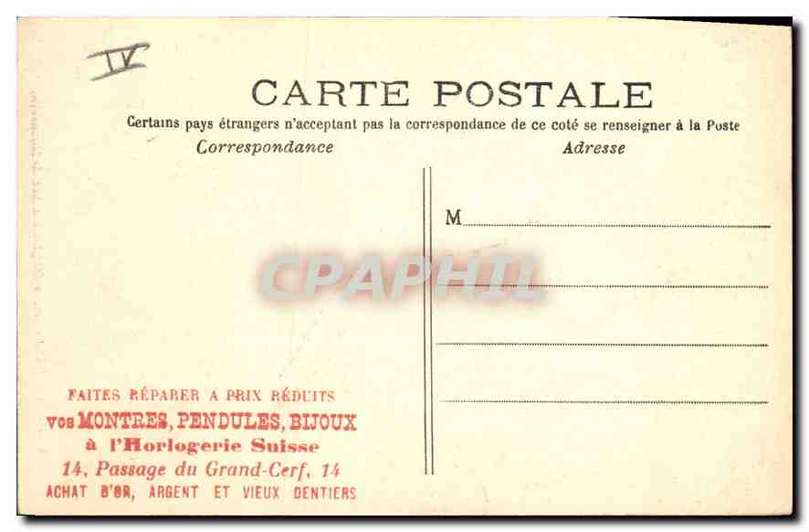 CPA Paris Carnavalet Ancien Arc de Nazareth  — Verso
