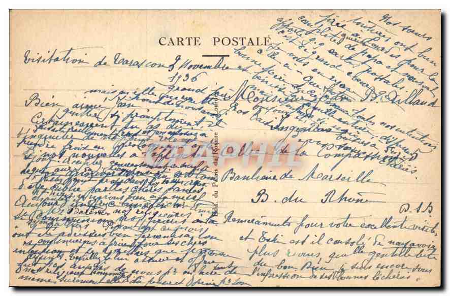 CPA Lourdes Le Sanctuaire et le Gave  — Verso