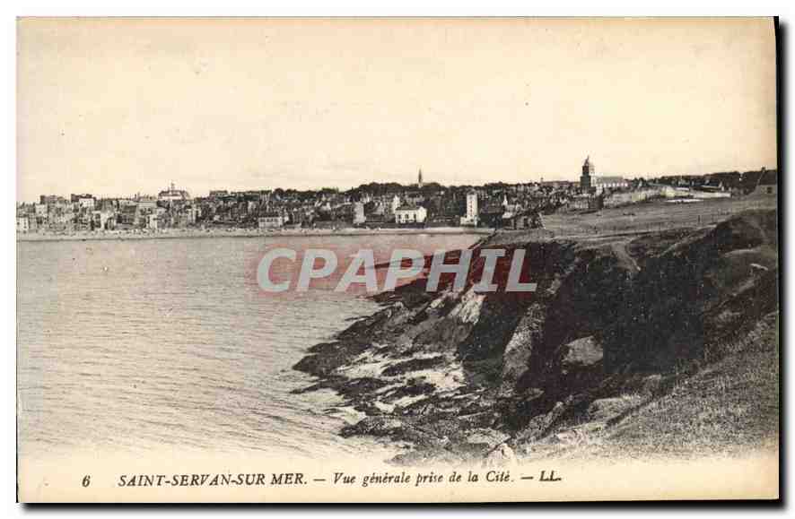 Saint-Servan-sur-Mer — Vue générale prise de la Cité — LL