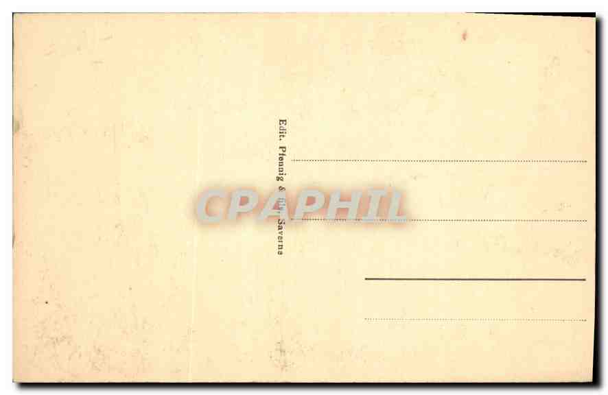 CPA Saverne Vieille Maison Maison Staat  — Rückseite